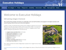 Tablet Screenshot of executiveholidays.co.uk